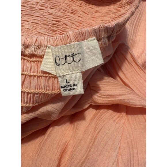 Chic Peach Midi Maternity Dress with Bow Detail - Pink Blush Maternity - Picture 11 of 12